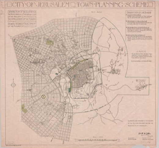 Jerusalem town-planning scheme